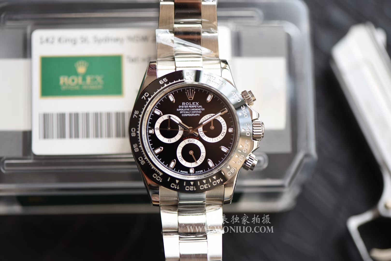   AR厂劳力士904钢宇宙计型迪通拿系列116500LN-78590黑盘机械手表 / R204
