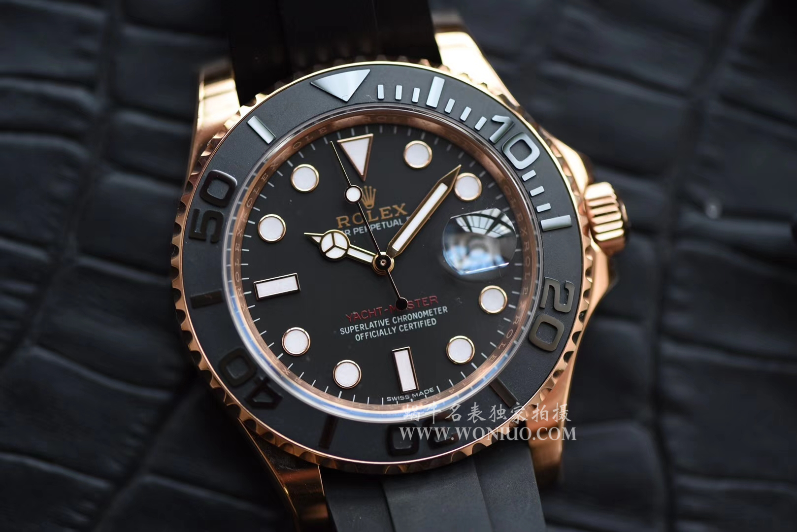   视频测评NOOB厂劳力士游艇名仕型系列116655-Oysterflex bracelet金壳腕表  / RBC018