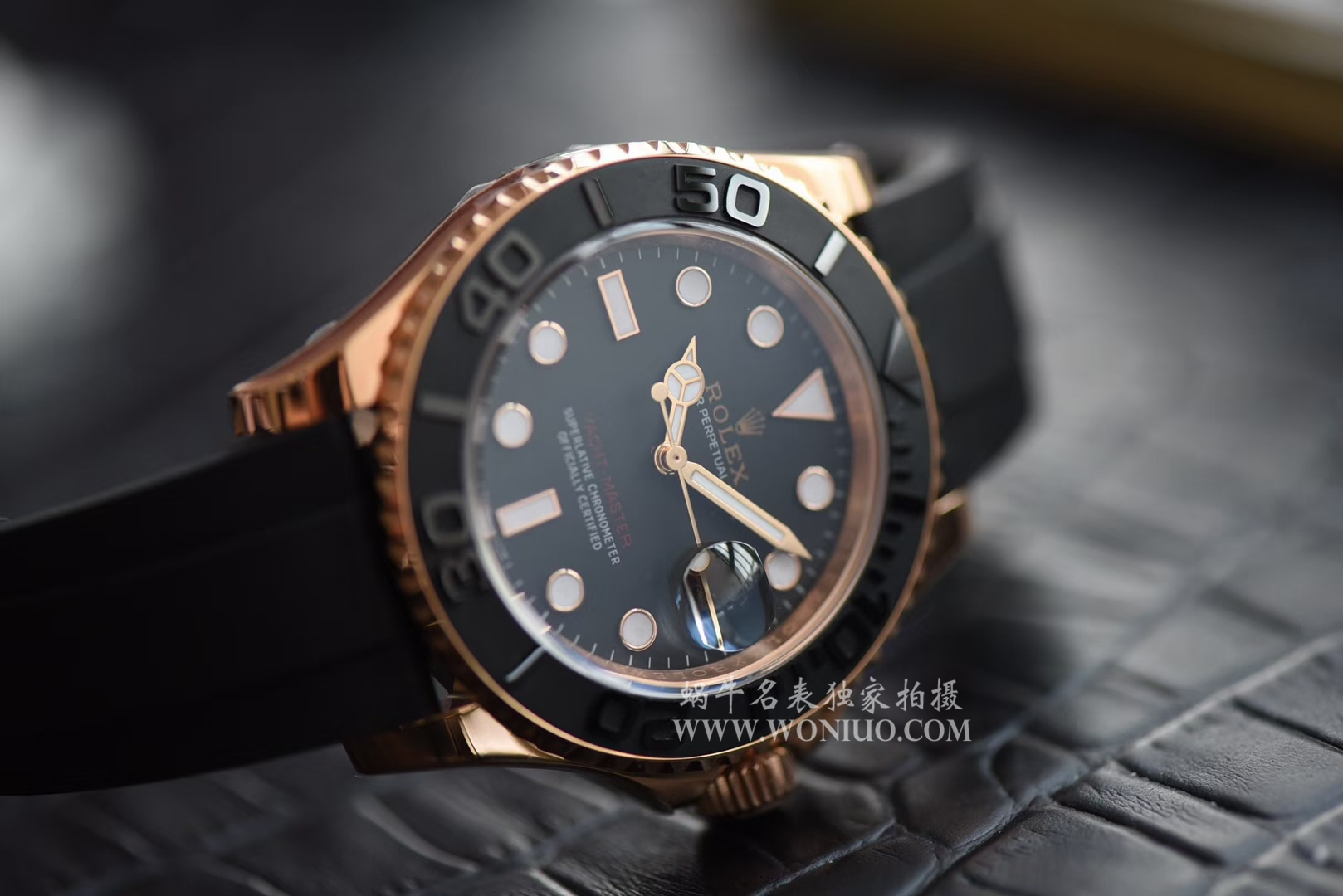   视频测评NOOB厂劳力士游艇名仕型系列116655-Oysterflex bracelet金壳腕表  / RBC018