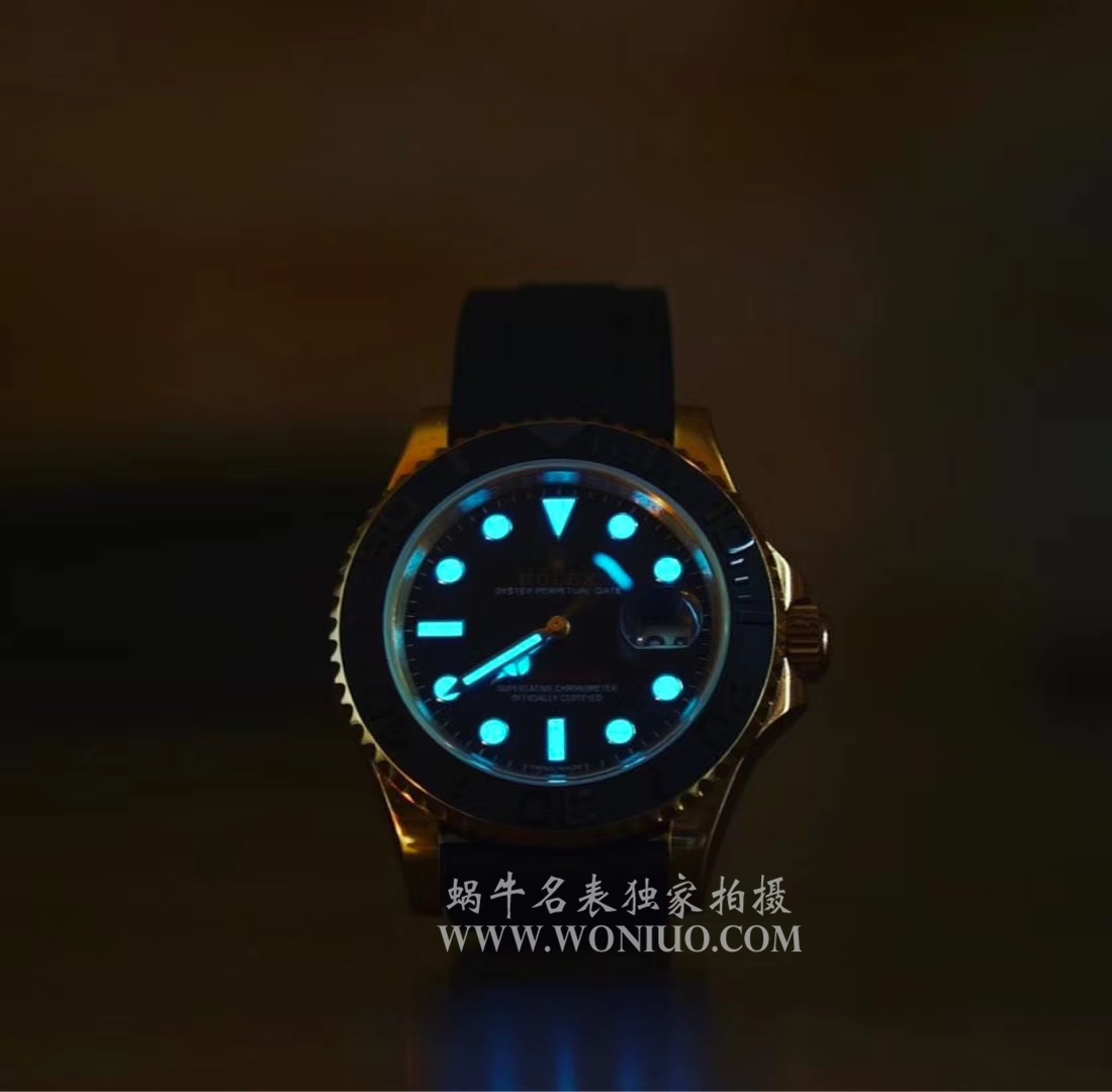   视频测评NOOB厂劳力士游艇名仕型系列116655-Oysterflex bracelet金壳腕表  / RBC018