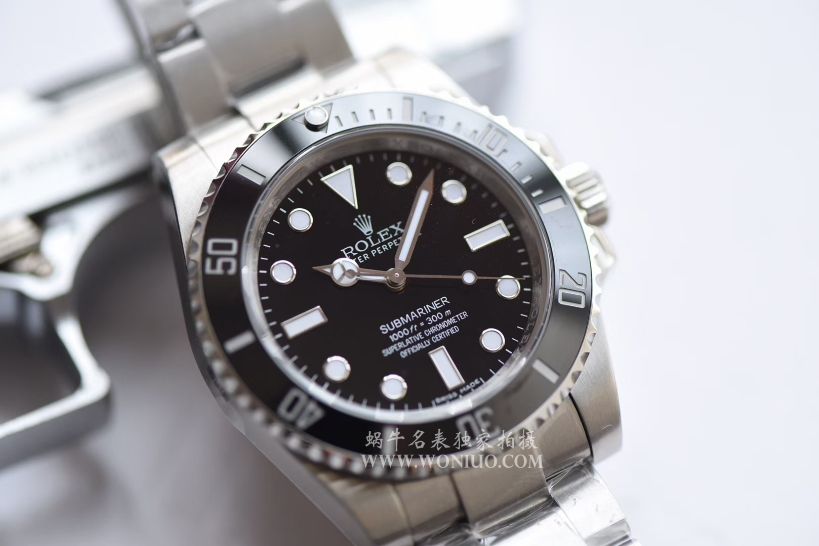   N厂精品V7版  劳力士潜航者型114060-97200 黑盘腕表《无历黑水鬼》 / R031
