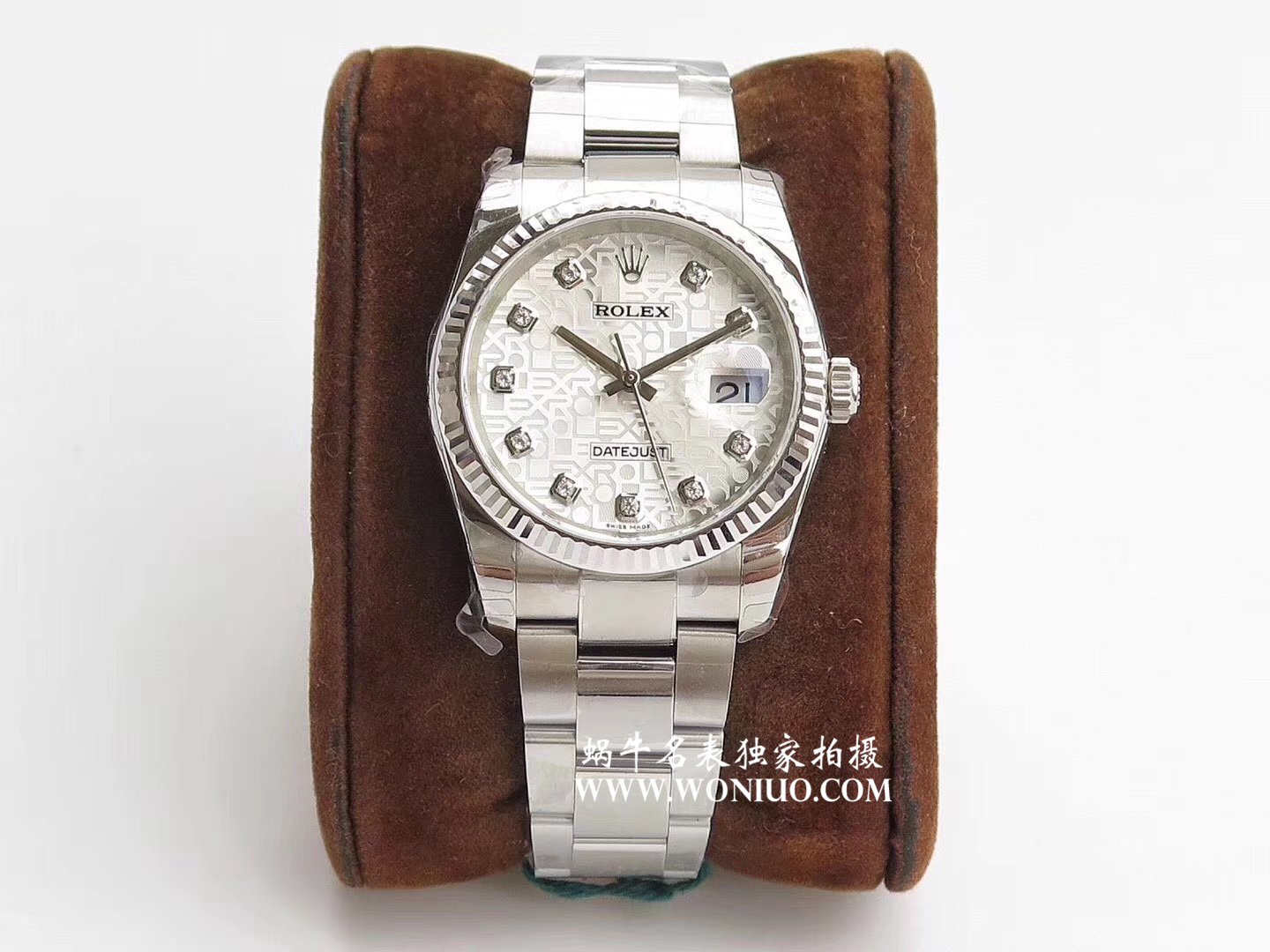   DJ  劳力士日志型系列116238 钻石时标 花纹表盘女士腕表 / R086