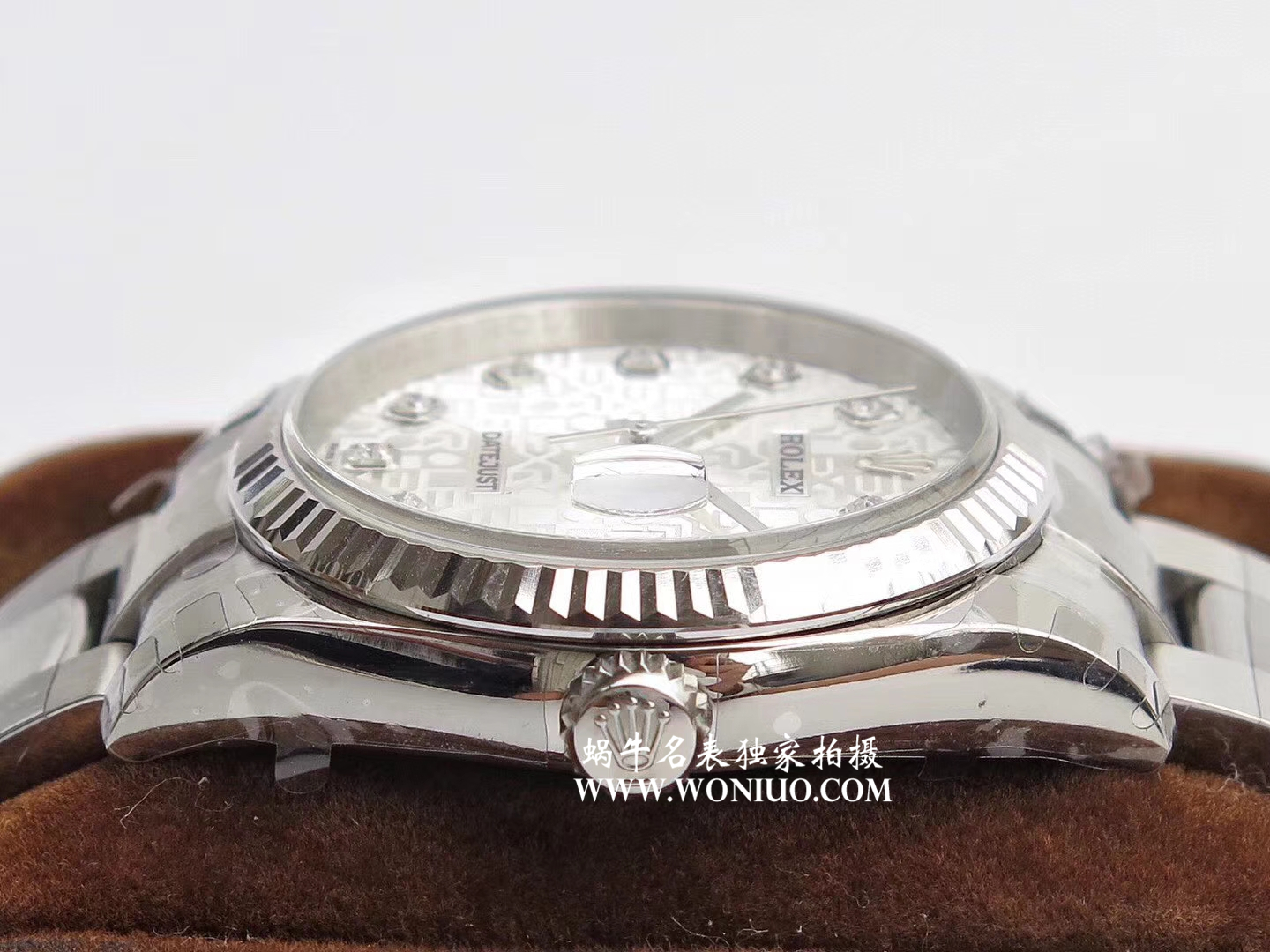   DJ  劳力士日志型系列116238 钻石时标 花纹表盘女士腕表 / R086