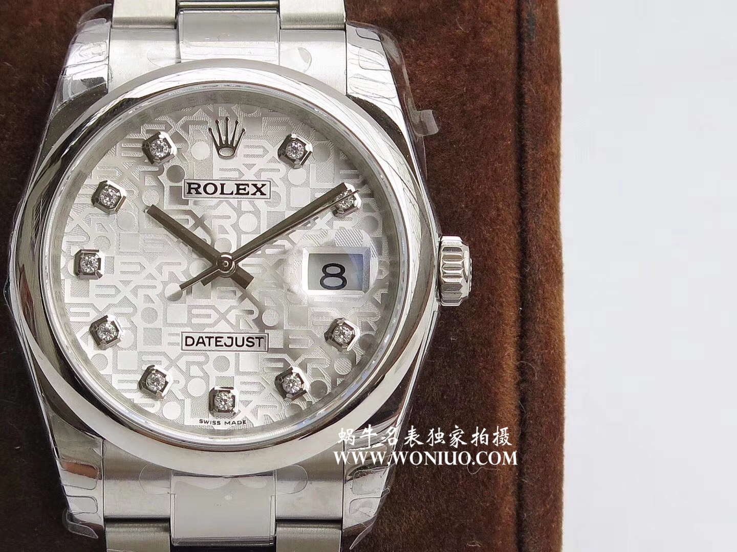   DJ  劳力士日志型系列116238 钻石时标 花纹表盘女士腕表 / R086