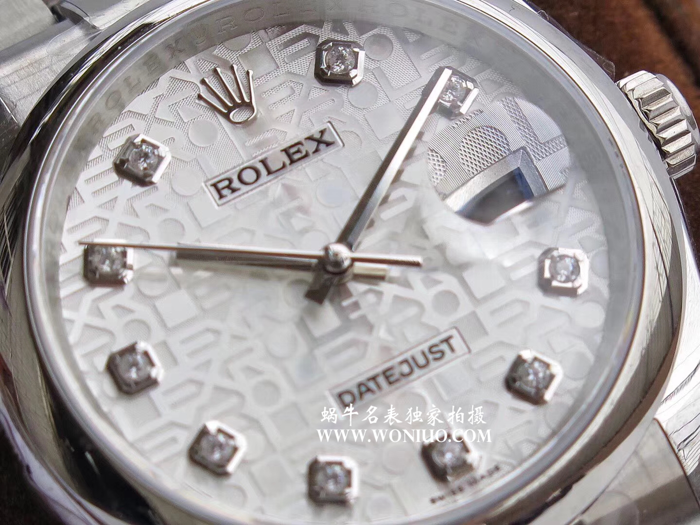  DJ  劳力士日志型系列116238 钻石时标 花纹表盘女士腕表 / R086