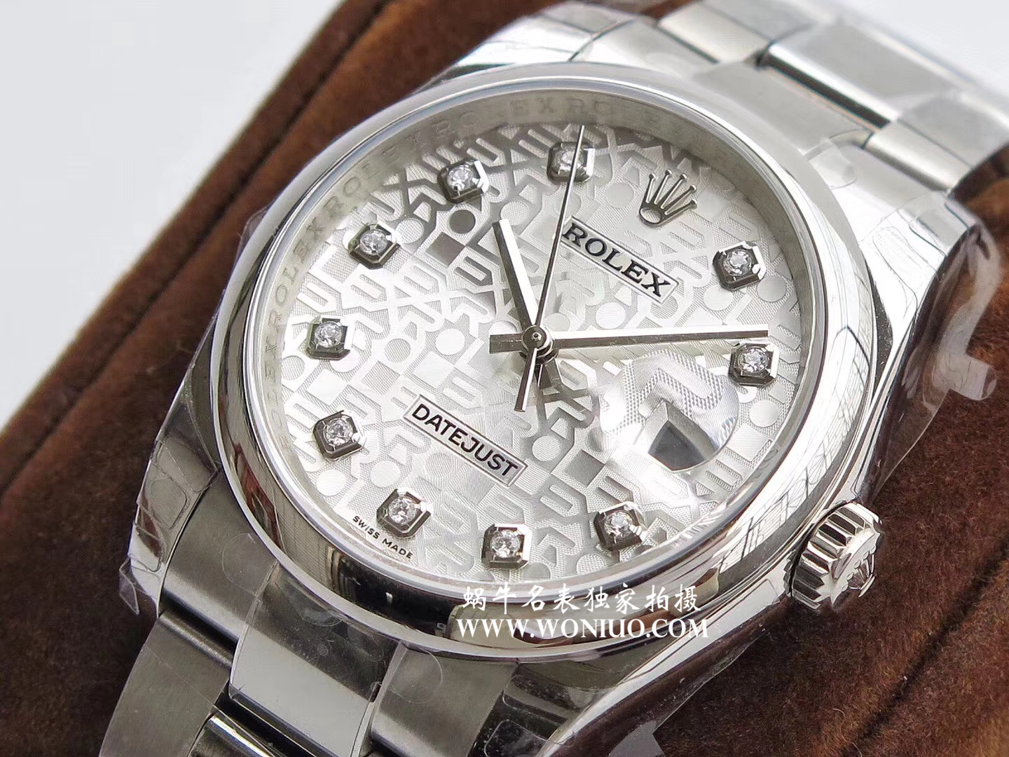   DJ  劳力士日志型系列116238 钻石时标 花纹表盘女士腕表 / R086