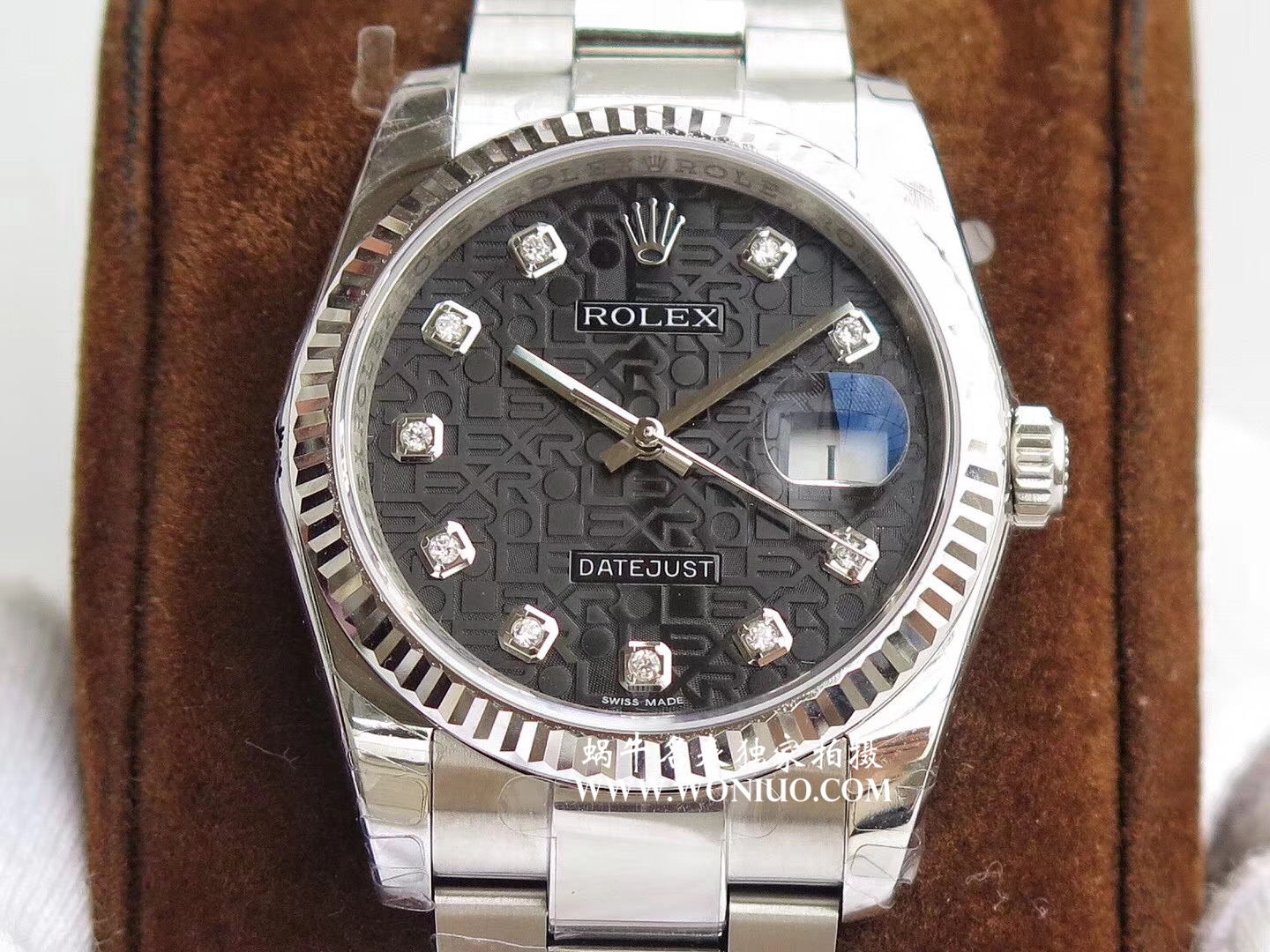   DJ  劳力士日志型系列116238 钻石时标 花纹表盘女士腕表 / R086