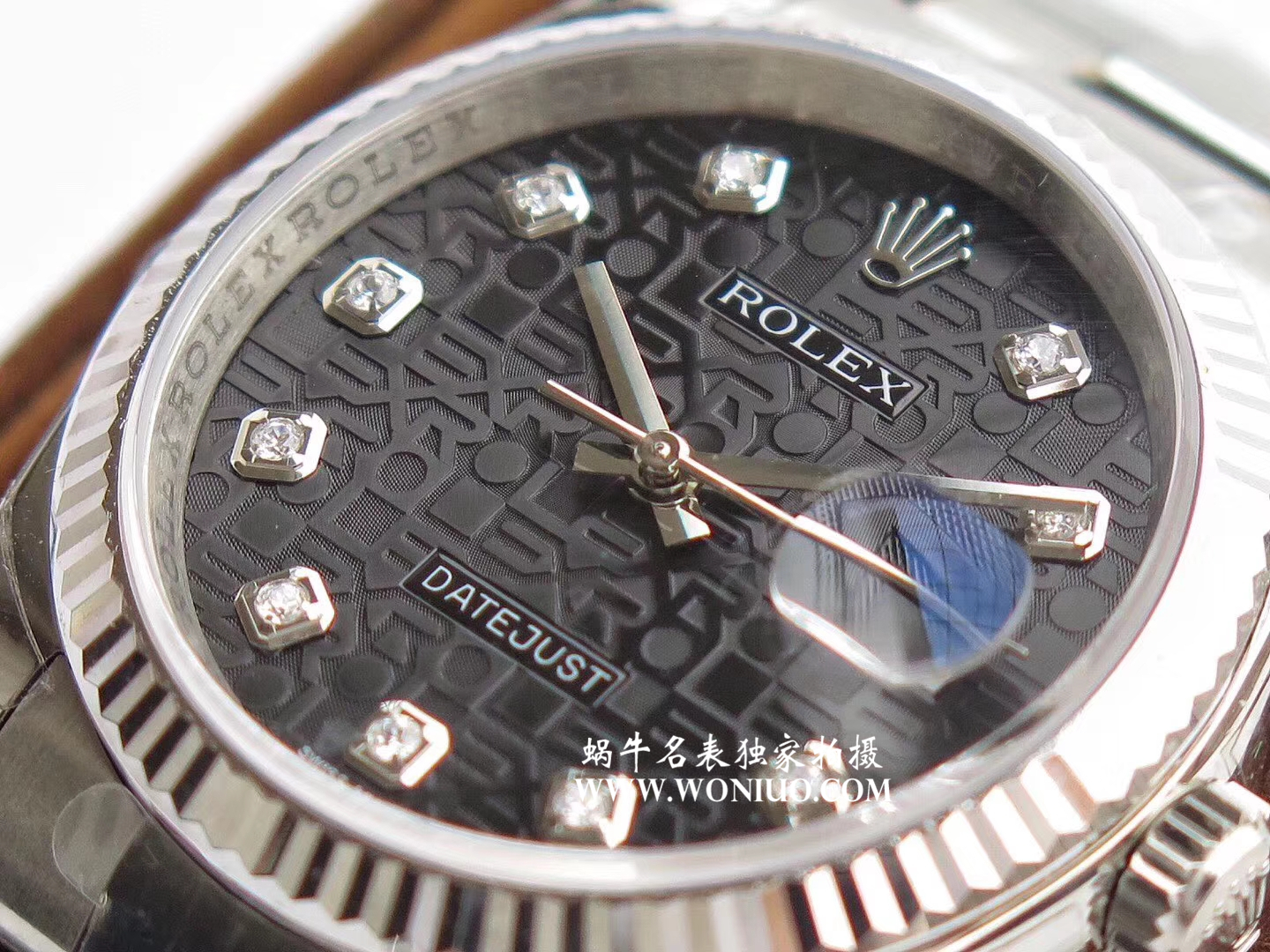   DJ  劳力士日志型系列116238 钻石时标 花纹表盘女士腕表 / R086