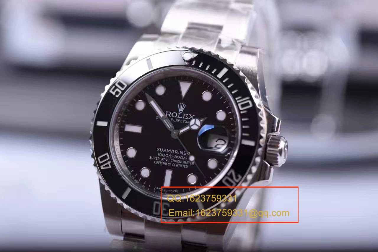   视频测评N厂V7版本  高劳力士潜航者型系列116610LN-97200 《黑水鬼》  / R107