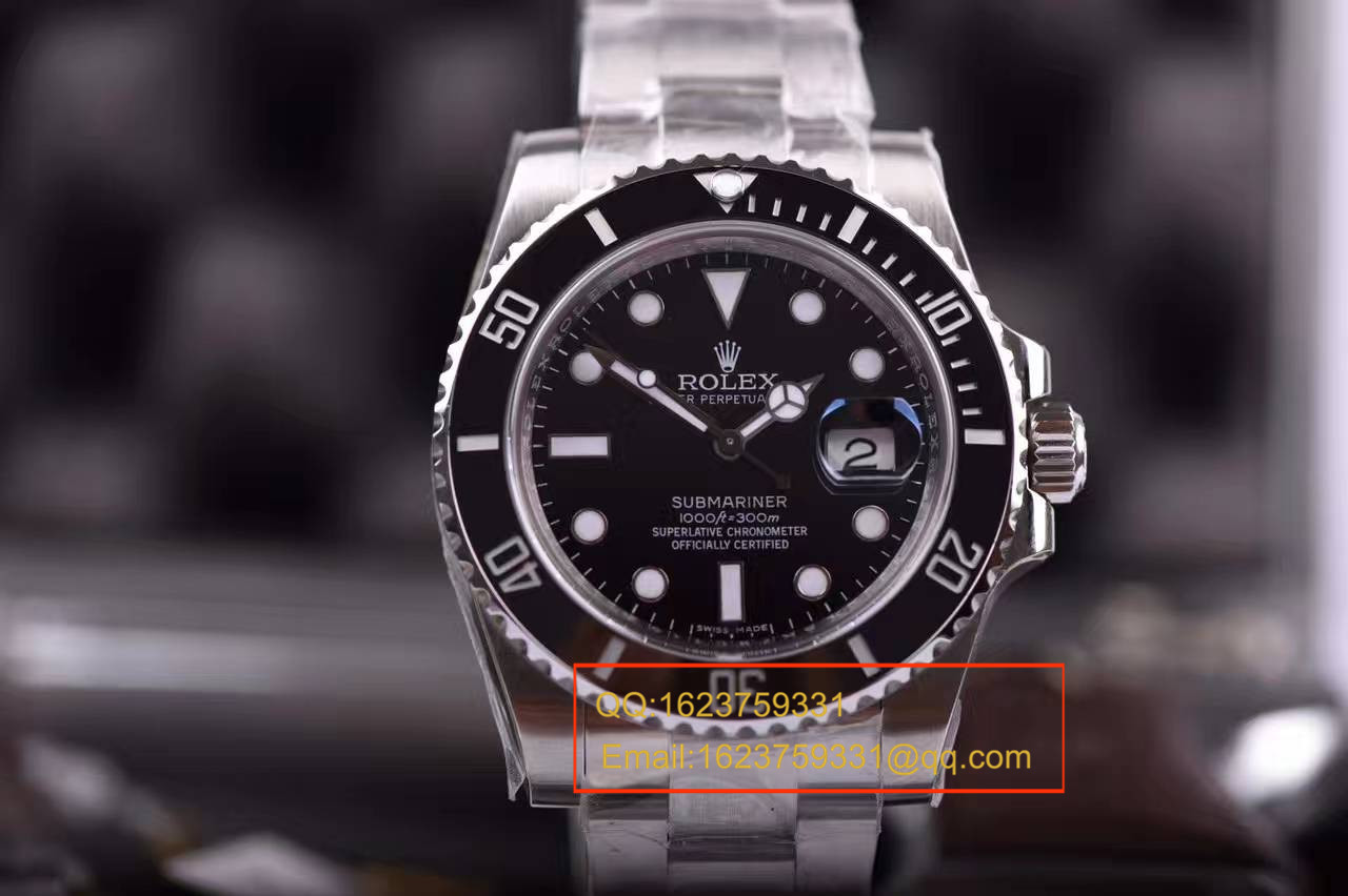   视频测评N厂V7版本  高劳力士潜航者型系列116610LN-97200 《黑水鬼》  / R107