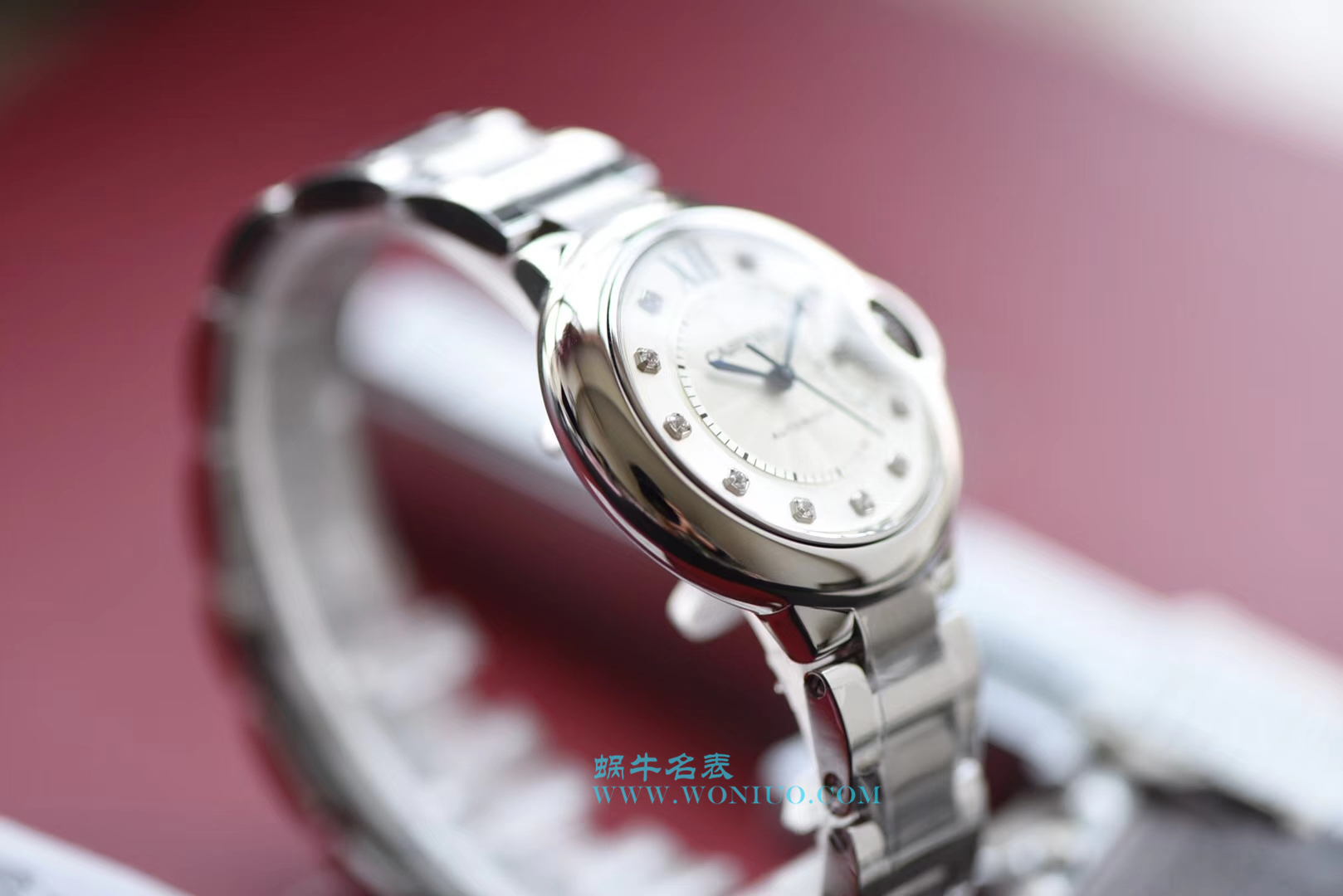   V6  卡地亚蓝气球系列WE902074女装33毫米机械腕表 / K149