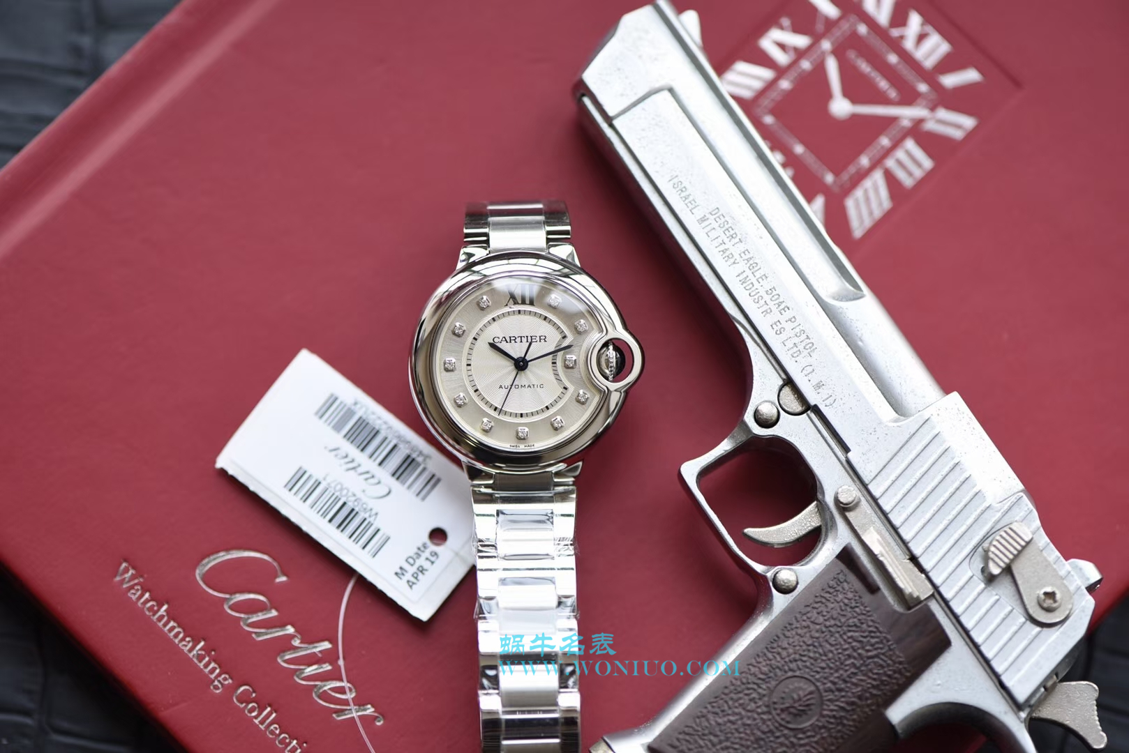   V6  卡地亚蓝气球系列WE902074女装33毫米机械腕表 / K149