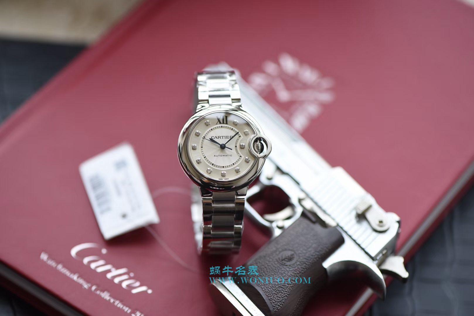   V6  卡地亚蓝气球系列WE902074女装33毫米机械腕表 / K149