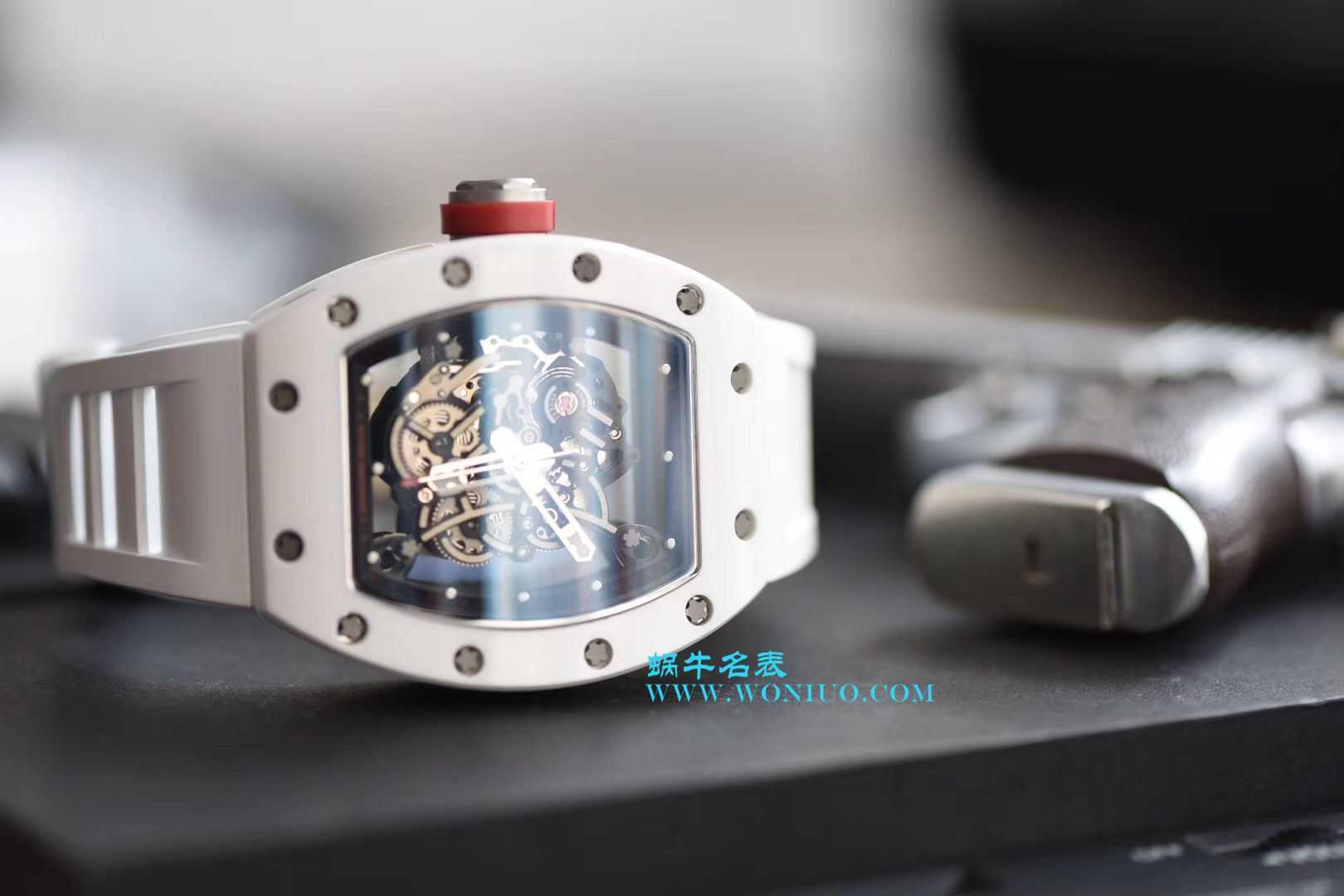  KV  理查德.米勒RICHARD MILLE男士系列RM 055白陶瓷白面橡胶带新款腕表 / RM 055D