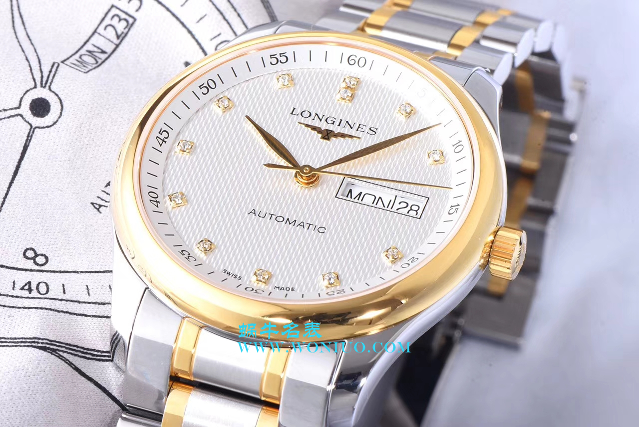   LG  浪琴名匠系列星期日历双历L2.755.4.78.3腕表 / L099