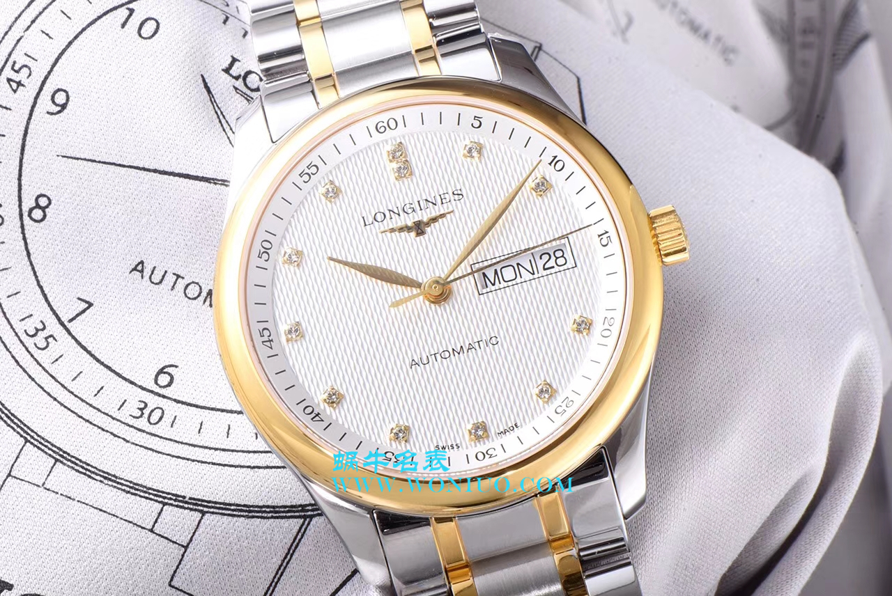   LG  浪琴名匠系列星期日历双历L2.755.4.78.3腕表 / L099