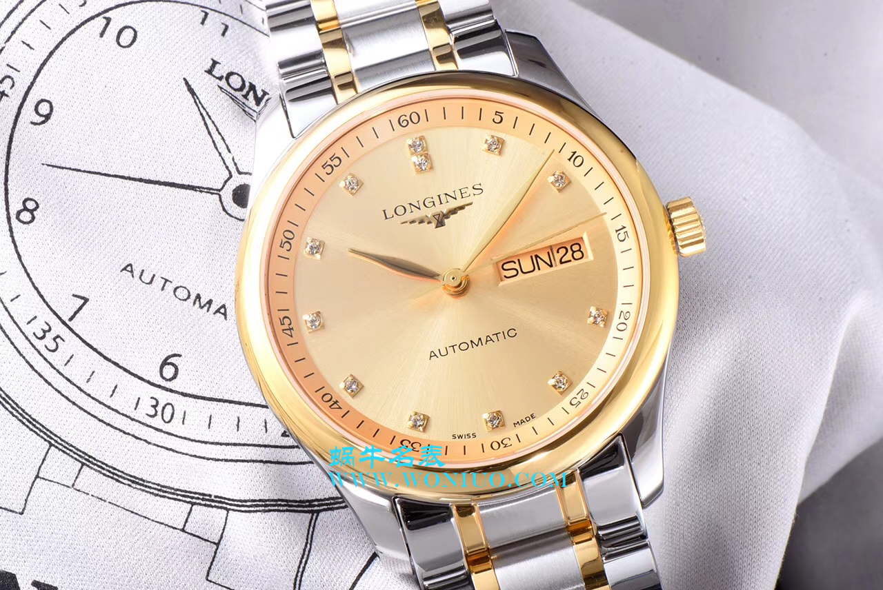   LG  浪琴名匠系列星期日历双历L2.755.4.78.3腕表 / L099