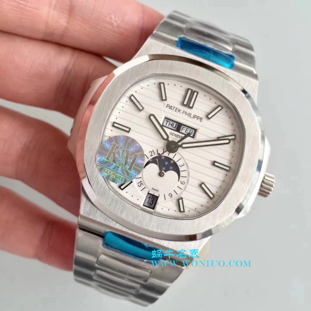   KM  百达翡丽运动系列鹦鹉螺月相5726/1A-010腕表 / BD198