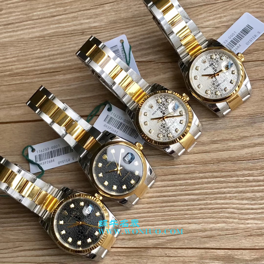   DJ超  劳力士36日志型系列116233、116203、116233黑盘镶钻蚝式表带腕表 / R069