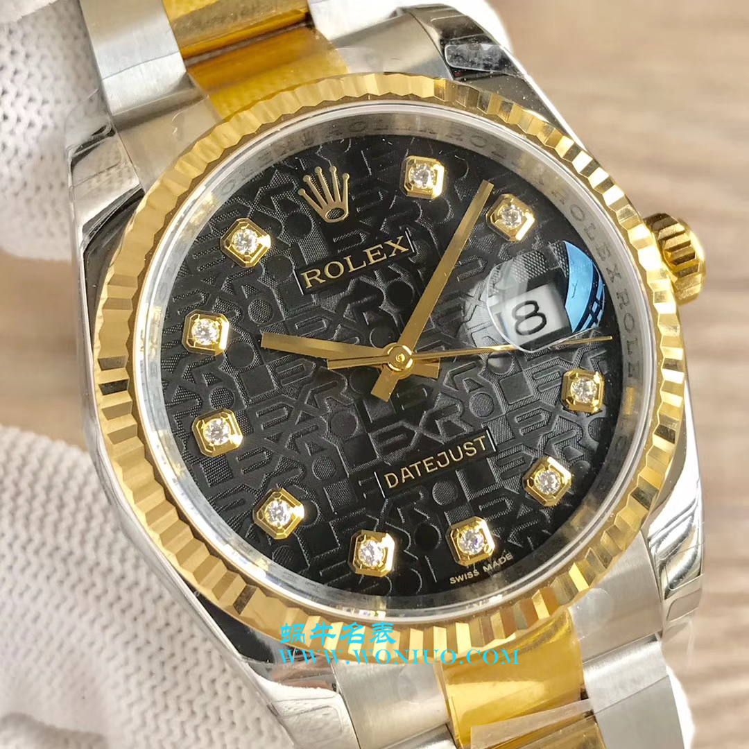   DJ超  劳力士36日志型系列116233、116203、116233黑盘镶钻蚝式表带腕表 / R069