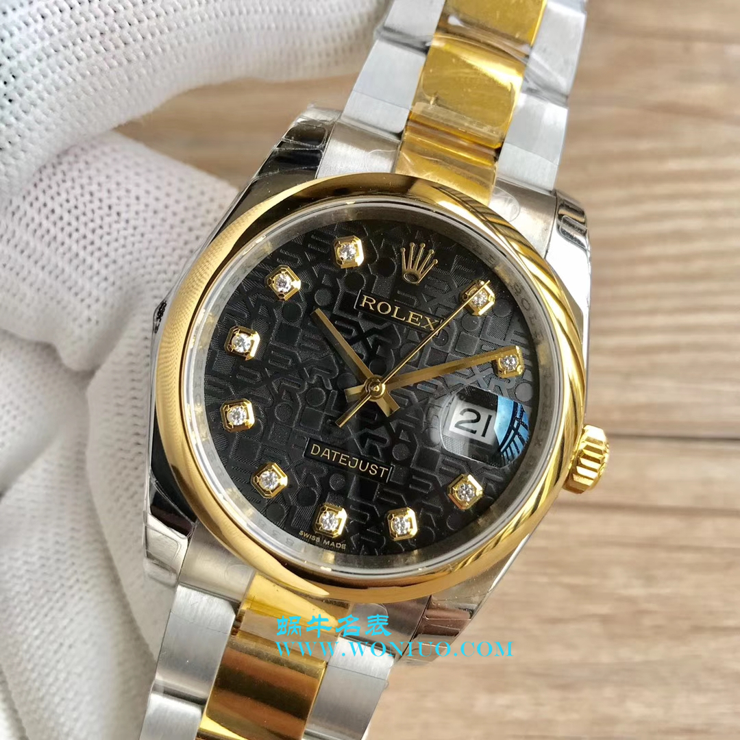   DJ超  劳力士36日志型系列116233、116203、116233黑盘镶钻蚝式表带腕表 / R069