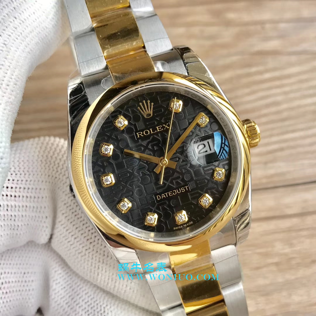   DJ超  劳力士36日志型系列116233、116203、116233黑盘镶钻蚝式表带腕表 / R069