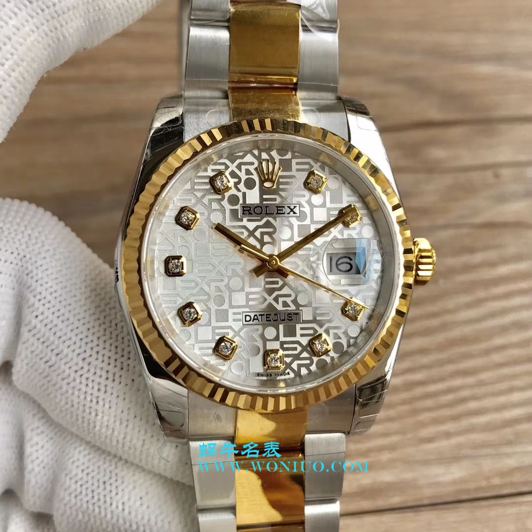   DJ超  劳力士36日志型系列116233、116203、116233黑盘镶钻蚝式表带腕表 / R069