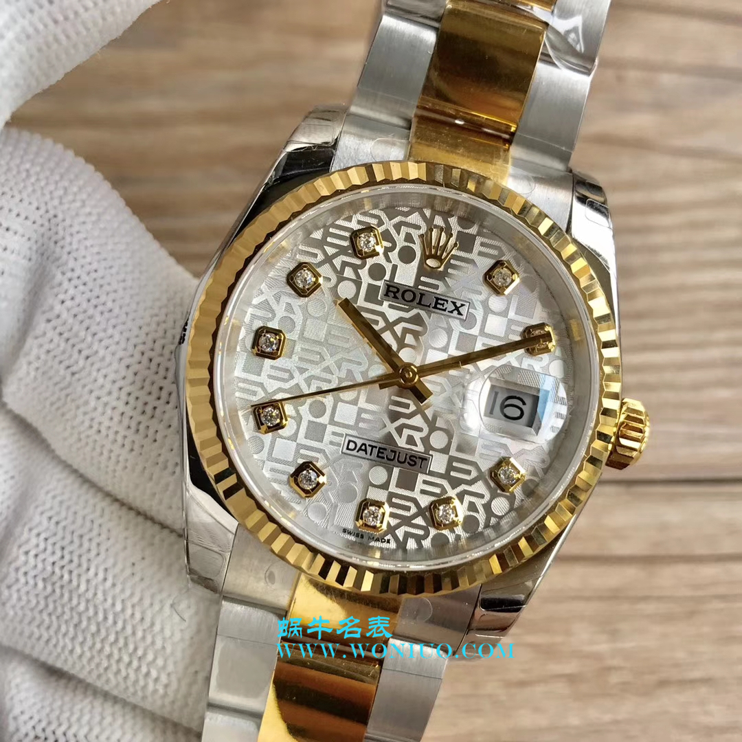   DJ超  劳力士36日志型系列116233、116203、116233黑盘镶钻蚝式表带腕表 / R069