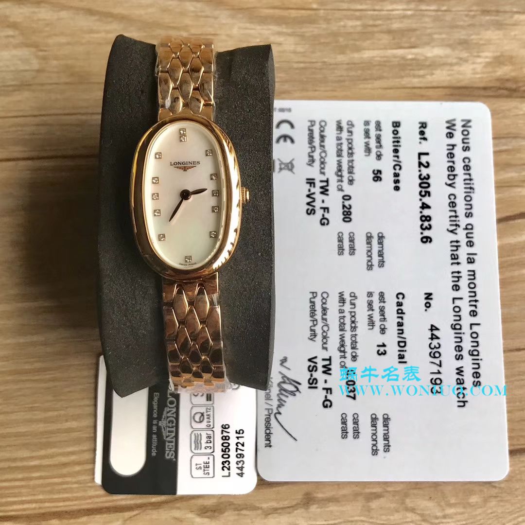 视频评测KZ台湾厂高浪琴优雅圆舞曲系列L2.305.4.87.6女士石英腕表 / LAC043