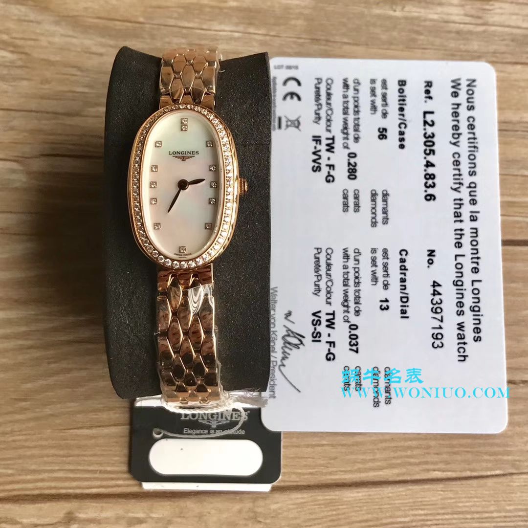 视频评测KZ台湾厂高浪琴优雅圆舞曲系列L2.305.4.87.6女士石英腕表 / LAC043