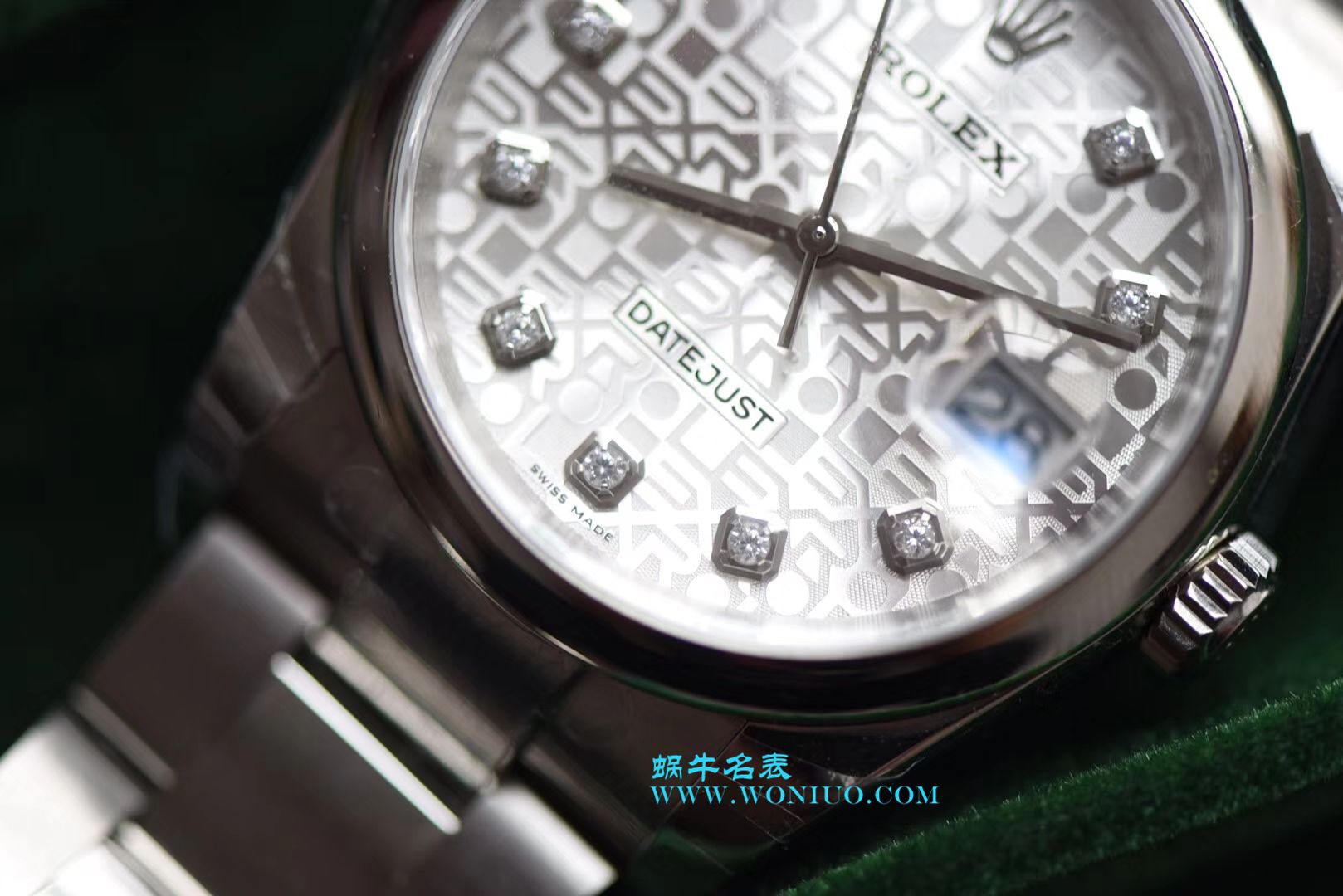   DJ  劳力士36日志型系列116234白纪念花纹盘镶钻腕表 / R210