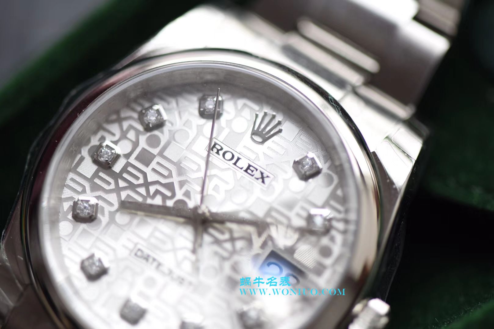   DJ  劳力士36日志型系列116234白纪念花纹盘镶钻腕表 / R210
