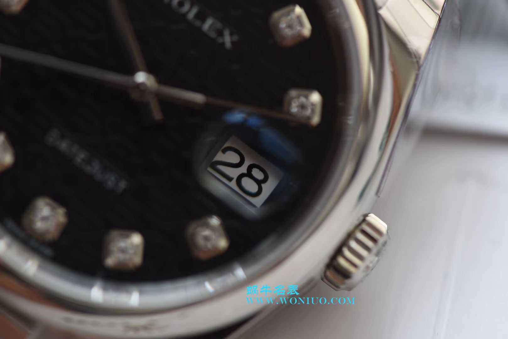   DJ  劳力士36日志型系列116234黑纪念花纹盘镶钻腕表 / R211