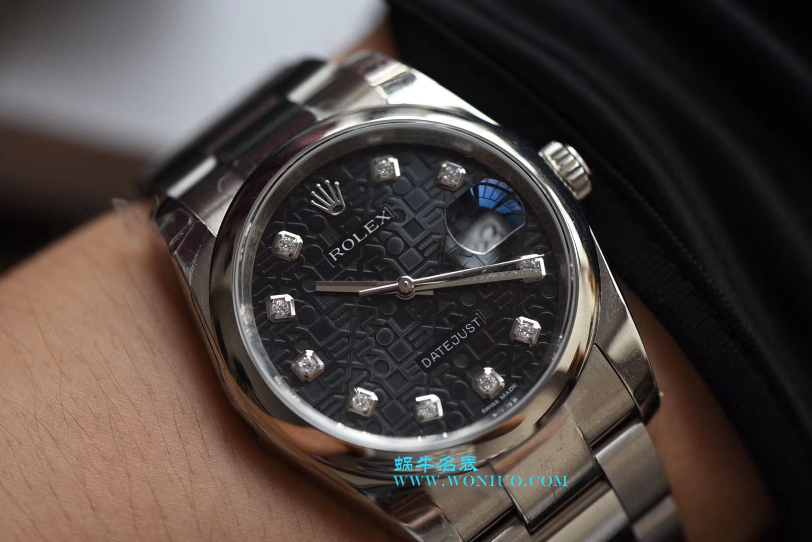   DJ  劳力士36日志型系列116234白纪念花纹盘镶钻腕表 / R210