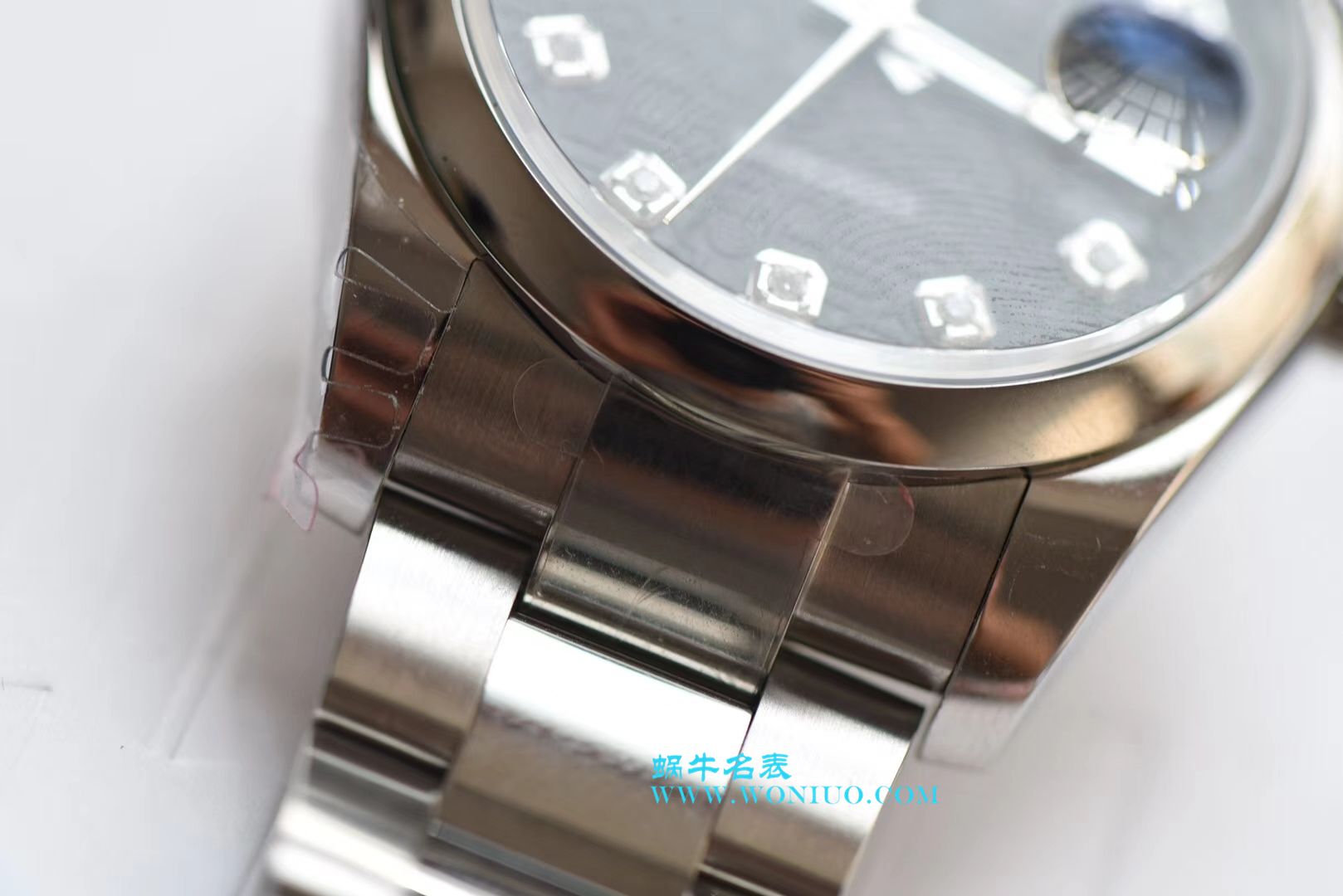   DJ  劳力士36日志型系列116234黑纪念花纹盘镶钻腕表 / R211