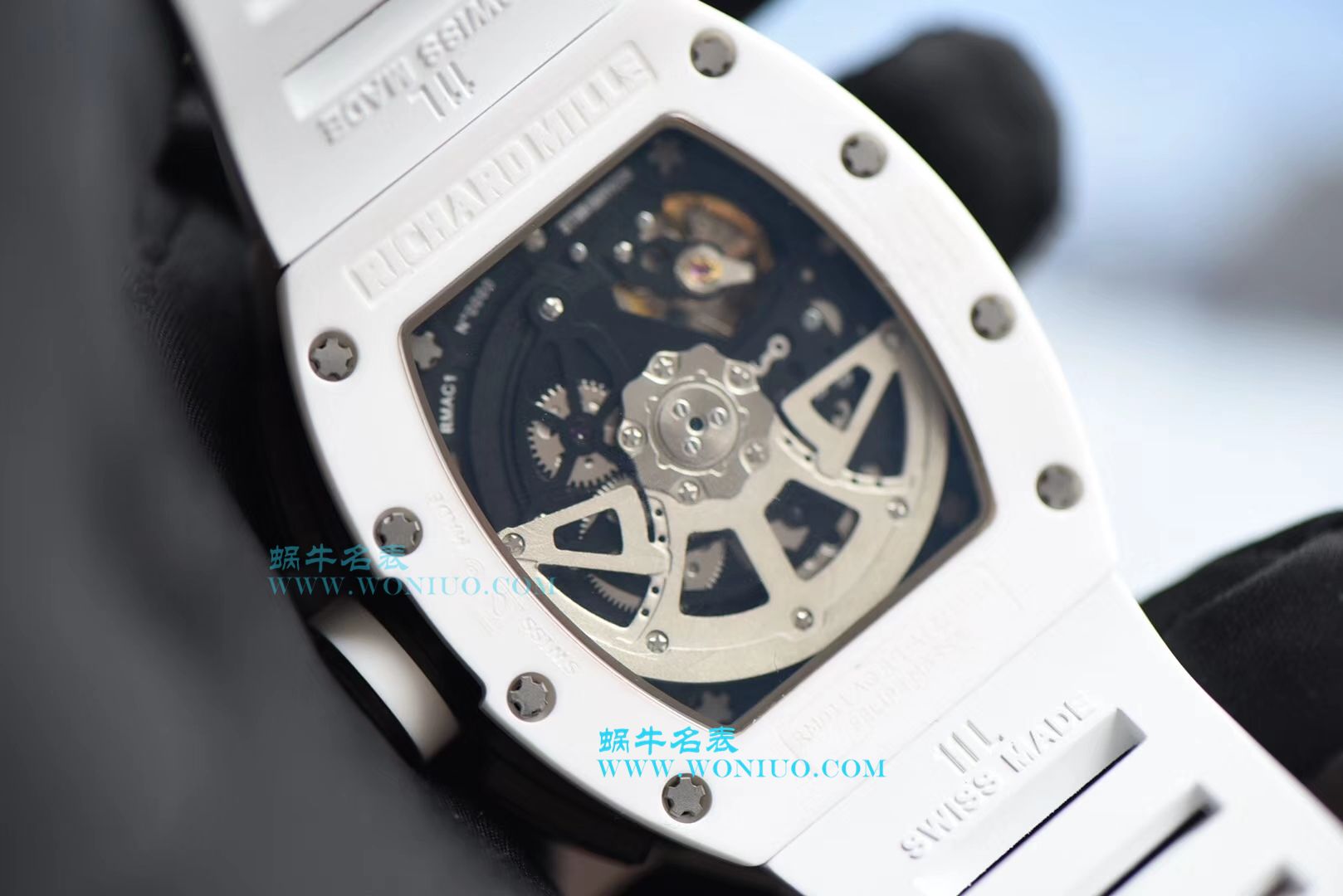   KV  理查德米尔RICHARD MILLE男士系列RM011 白陶瓷多功能腕表 / RM 011G