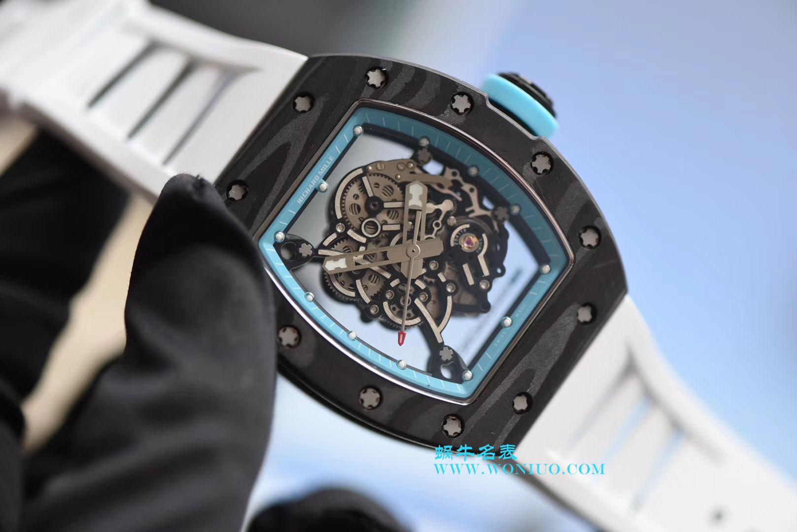   KV  理查德米尔RICHARDMILLE 最强版RM055巴巴沃森.蒂芙尼蓝阿布扎比赛道特别纪念版 / RM 055G