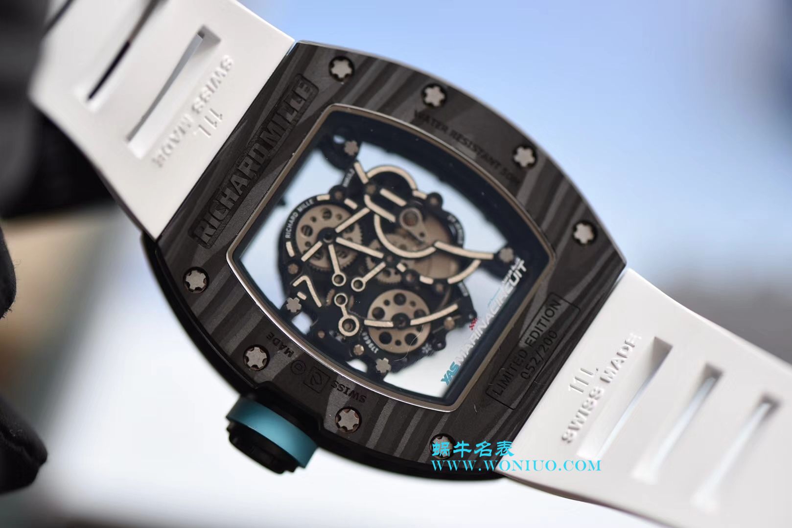   KV  理查德米尔RICHARDMILLE 最强版RM055巴巴沃森.蒂芙尼蓝阿布扎比赛道特别纪念版 / RM 055G