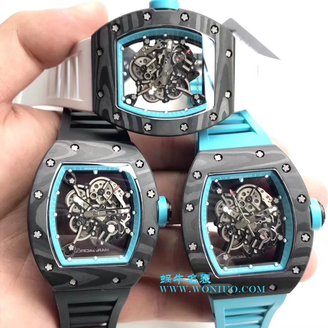   KV  理查德米尔RICHARDMILLE 最强版RM055巴巴沃森.蒂芙尼蓝阿布扎比赛道特别纪念版 / RM 055G