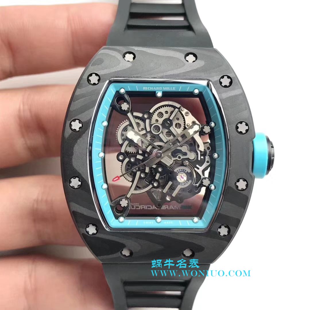   KV  理查德米尔RICHARDMILLE 最强版RM055巴巴沃森.蒂芙尼蓝阿布扎比赛道特别纪念版 / RM 055G