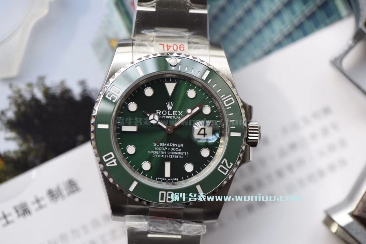   NOOB厂V9版本904L不锈钢版本  劳力士潜航者型116610LV-97200 绿盘腕表(绿水鬼)、116610LN-97200 《黑水鬼》 / RCB199