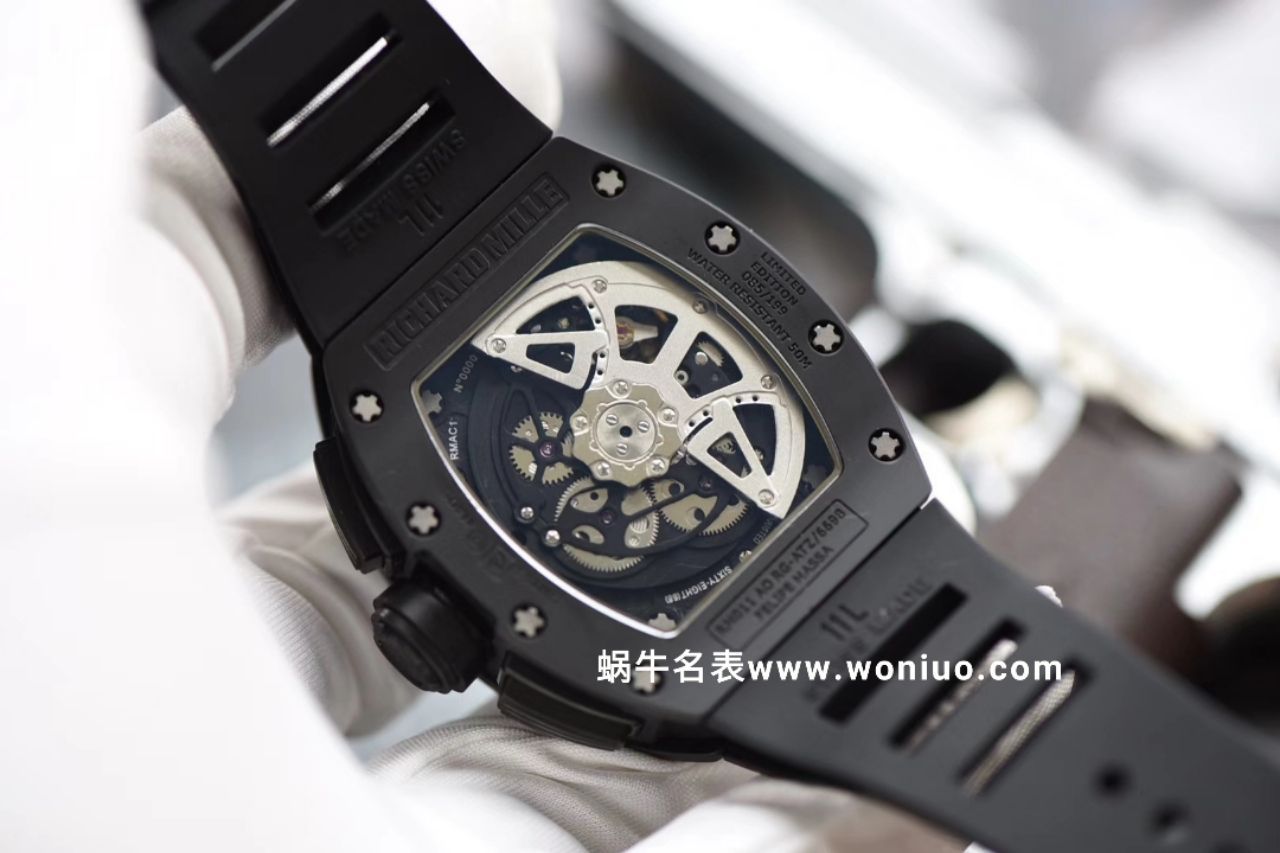 理查德米尔最新RM011-KV出品 真陶瓷壳套 细节讲究 最高版本 / KVRM011BLACK