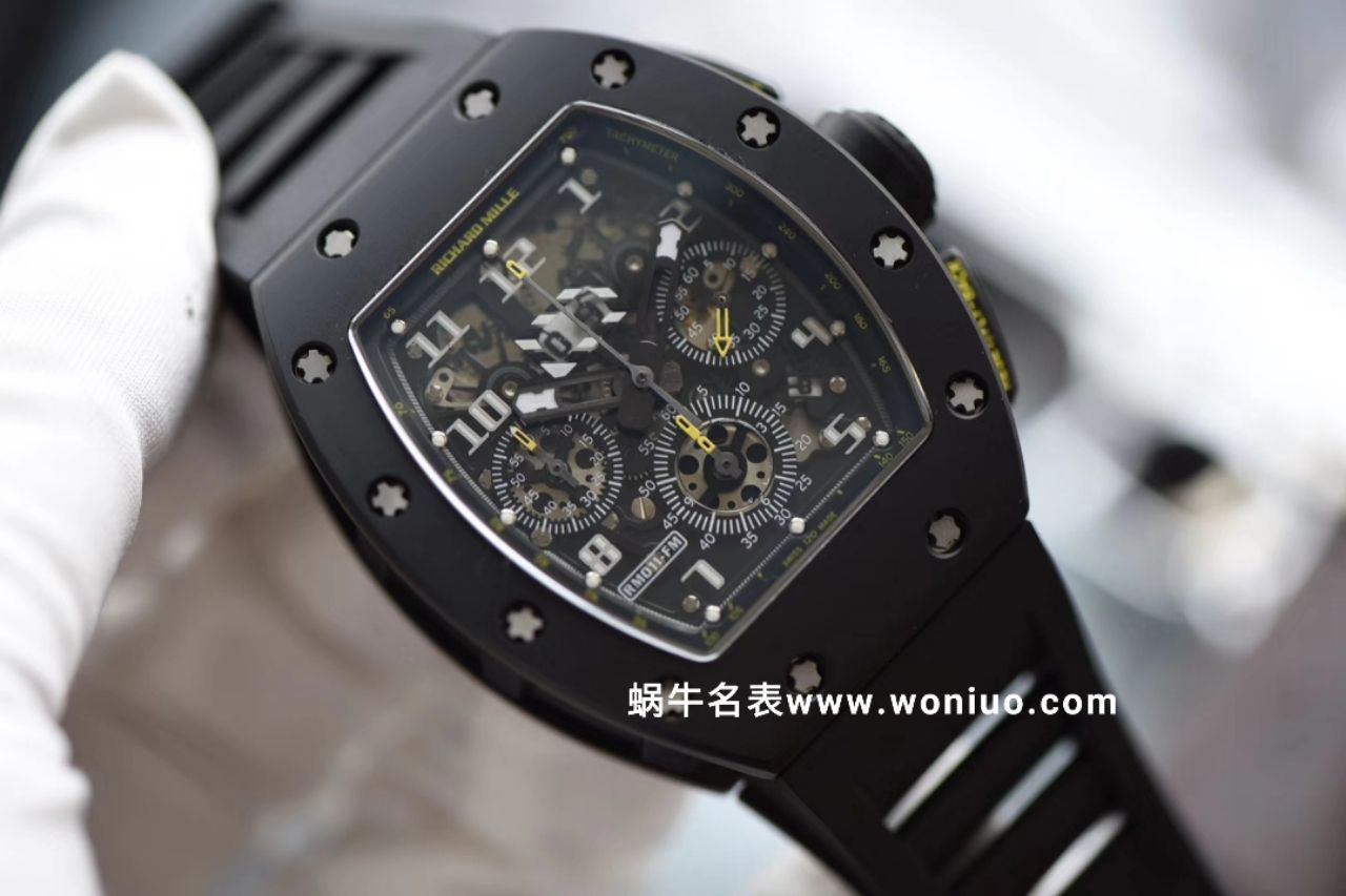 理查德米尔最新RM011-KV出品 真陶瓷壳套 细节讲究 最高版本 / KVRM011BLACK