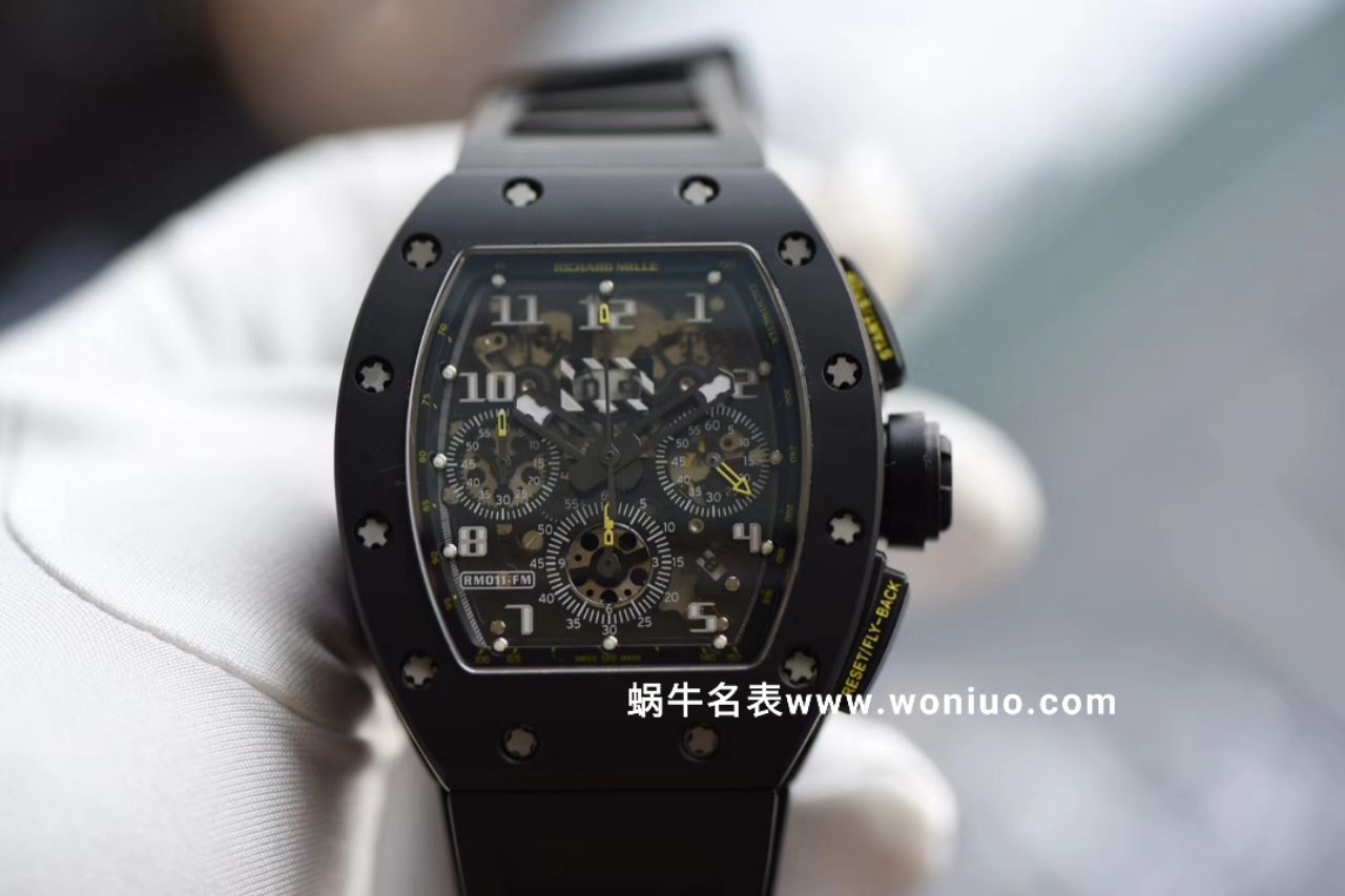 理查德米尔最新RM011-KV出品 真陶瓷壳套 细节讲究 最高版本 / KVRM011BLACK
