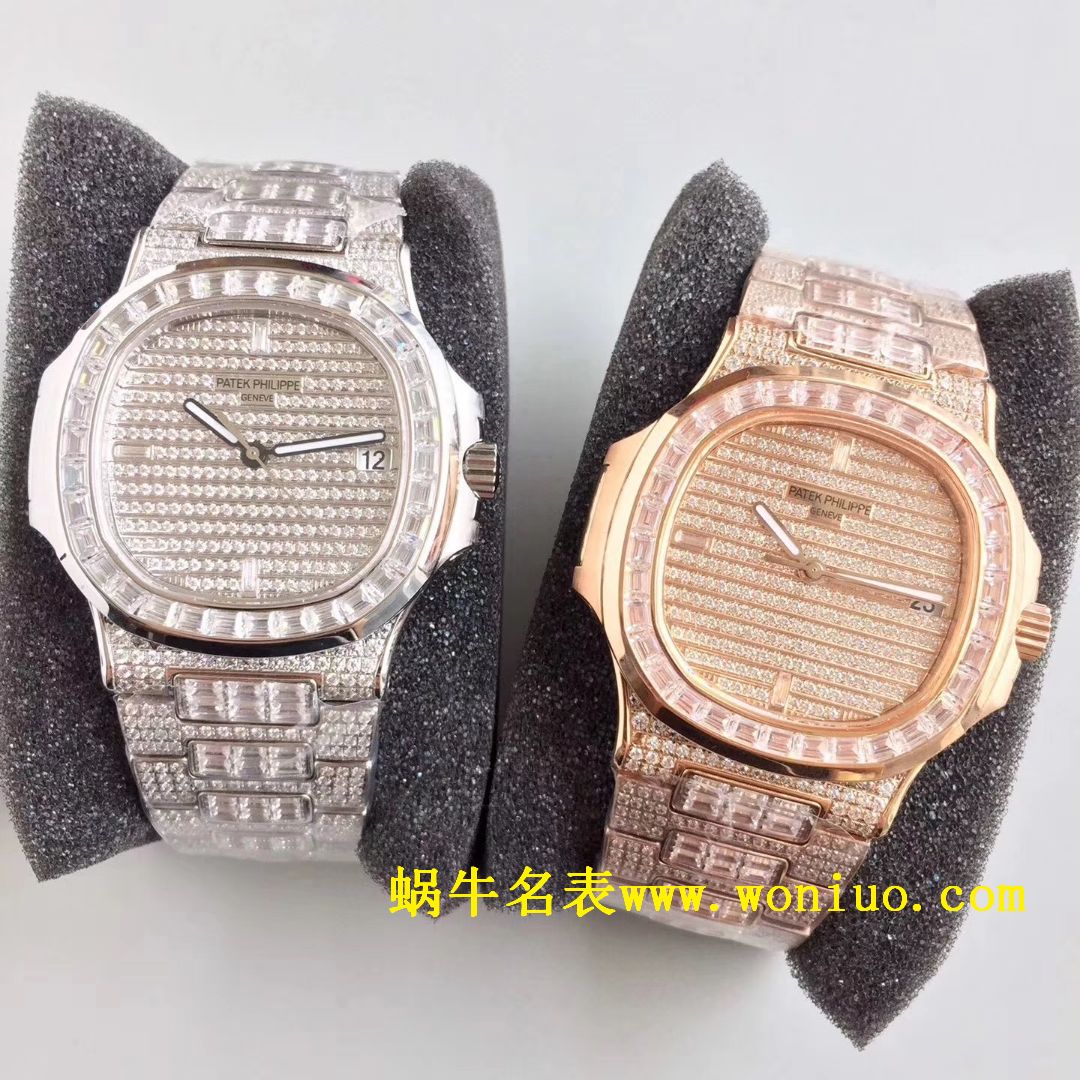 DM新品 百达翡丽满天星 方钻 运动系列鹦鹉螺5719/1G-001 / BD225