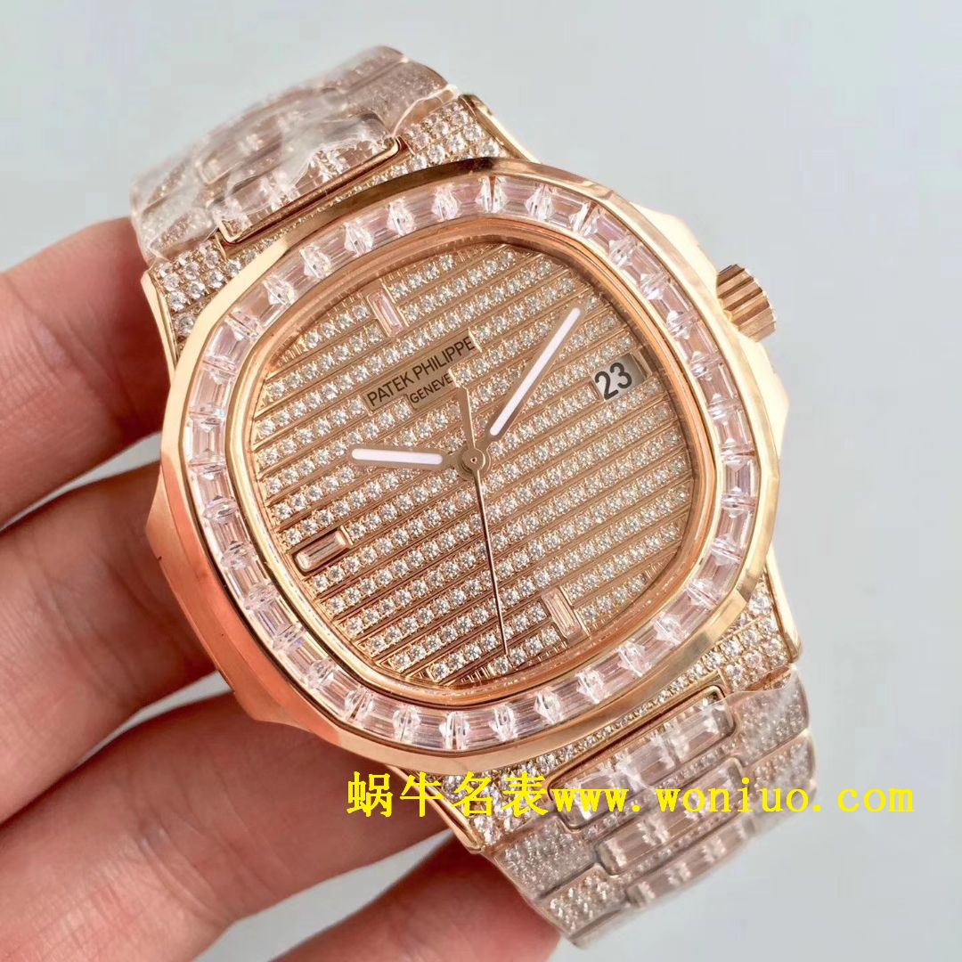 DM新品 百达翡丽满天星 方钻 运动系列鹦鹉螺5719/1G-001 / BD225