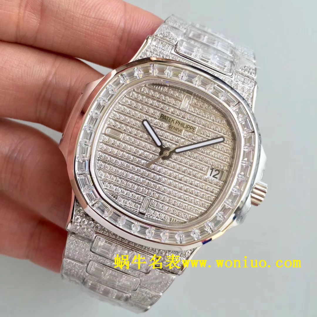 DM新品 百达翡丽满天星 方钻 运动系列鹦鹉螺5719/1G-001 / BD225