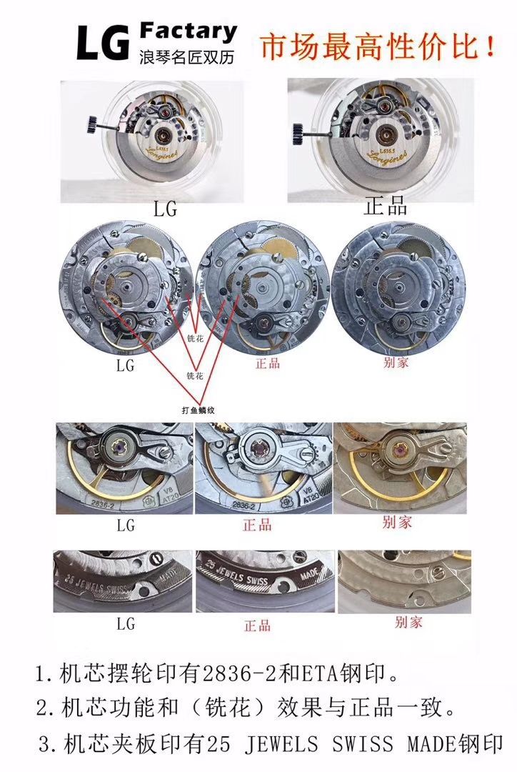   LG  浪琴名匠系列星期日历双历L2.755.4.78.3腕表 / L099