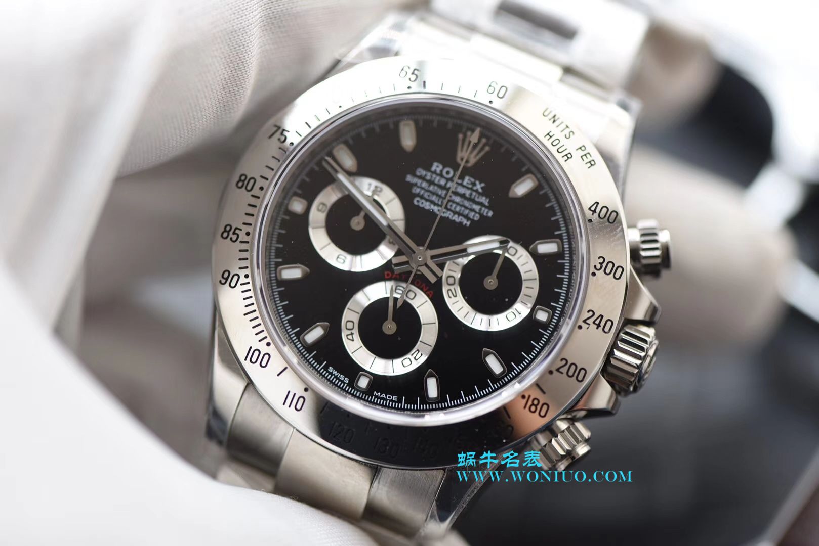   N厂最新神作～原装结构4130迪通拿  劳力士宇宙计型迪通拿最好116520-78590 黑盘腕表(黑钢迪) / R216