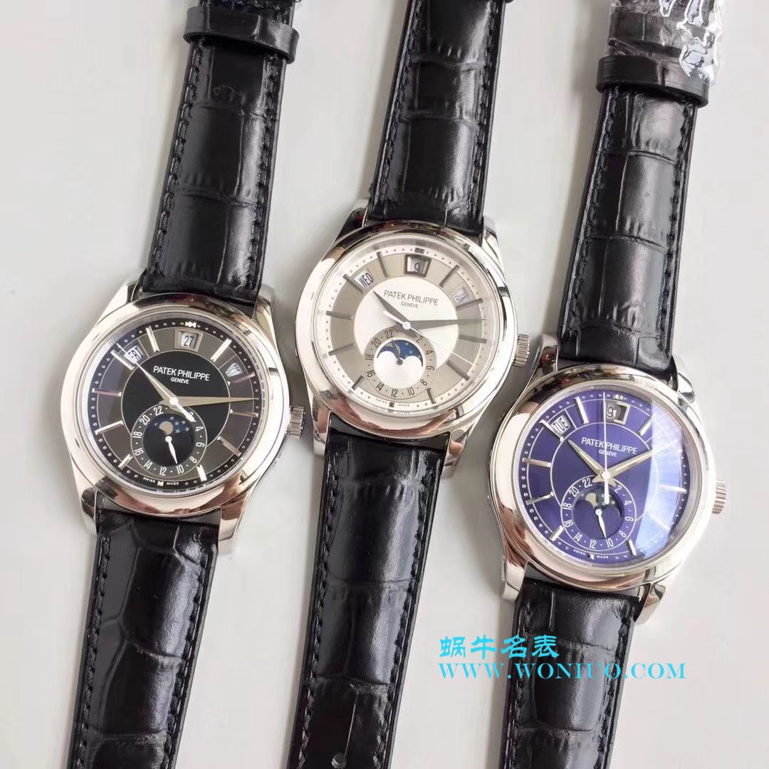   KM  百达翡丽复杂功能计时系列5205G-001、5205G-010、5205G-013 白金腕表 / BD226